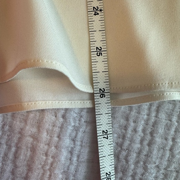 [ALICE + OLIVIA] Sheer Silk Button Up Ivory Blouse - Picture 7 of 7